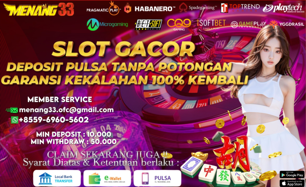 MENANG33 SLOT GACOR MAXWIN HARI INI 2024